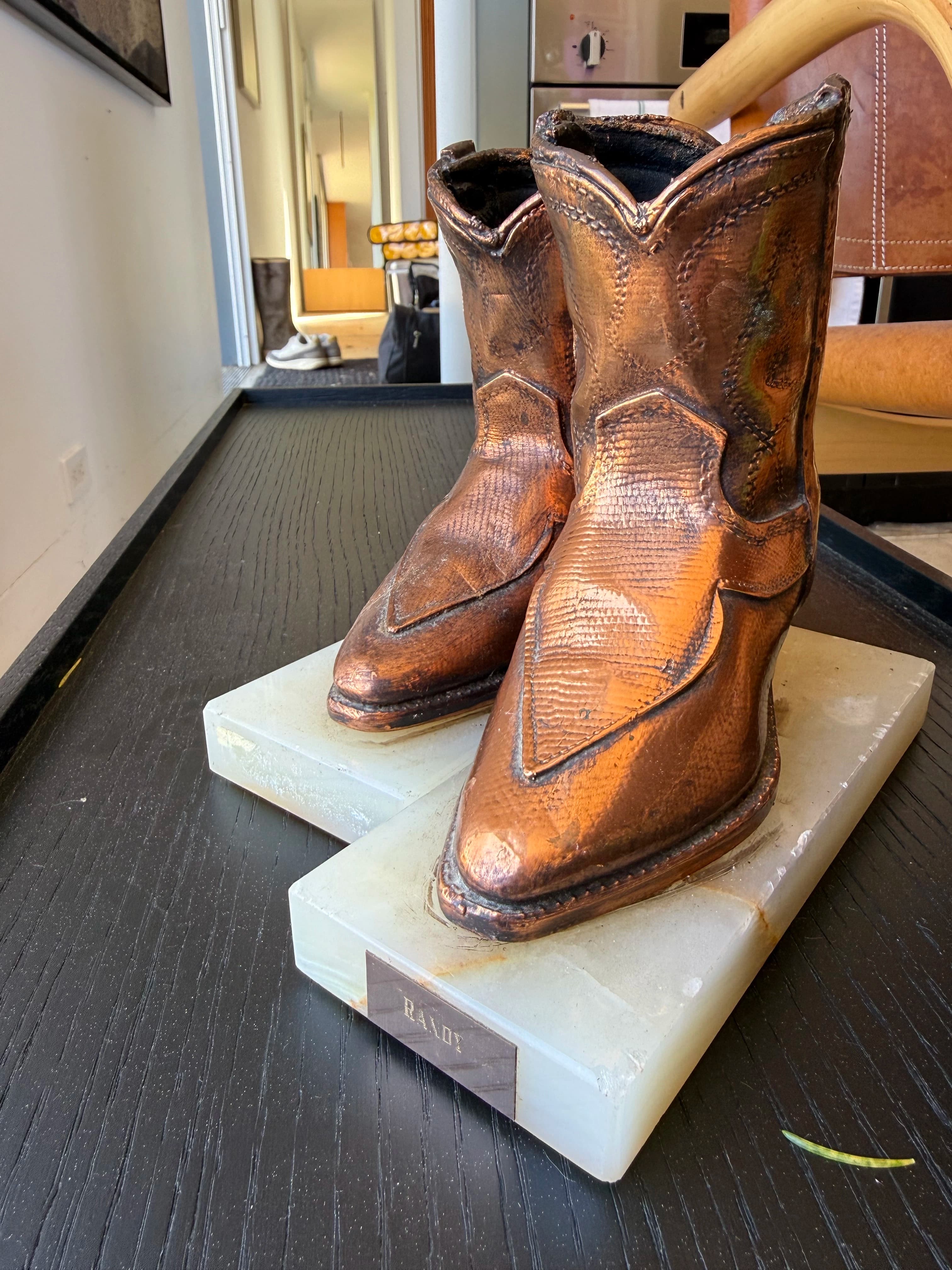 Randy's first pair of boots
